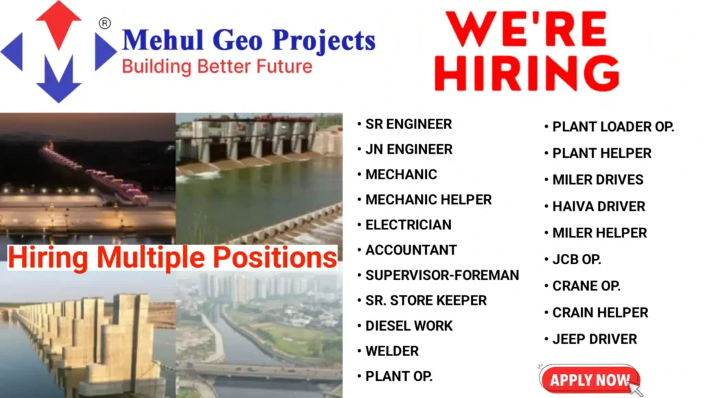 Mehul Geo Projects LLP  Vacancy 2025